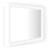 Fehér akril LED-es fürdőszobai tükör 60 x 8,5 x 37 cm