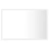 Fehér akril LED-es fürdőszobai tükör 60 x 8,5 x 37 cm