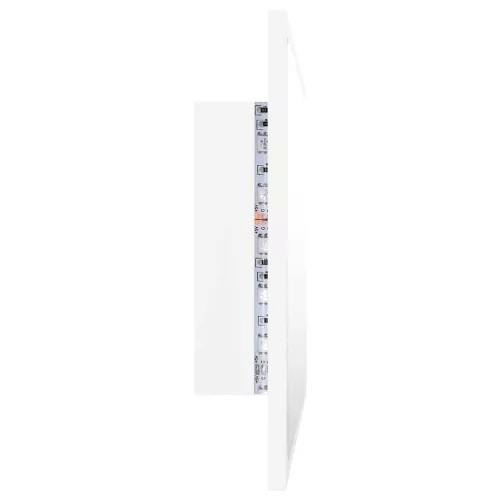 Fehér akril LED-es fürdőszobai tükör 60 x 8,5 x 37 cm