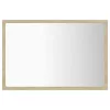 Sonoma tölgy akril LED-es fürdőszobai tükör 60x8,5x37 cm