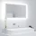 Fehér akril LED-es fürdőszobai tükör 80 x 8,5 x 37 cm