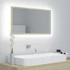 Sonoma-tölgy akril LED-es fürdőszobai tükör 80x8,5x37 cm