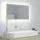 Sonoma-tölgy akril LED-es fürdőszobai tükör 80x8,5x37 cm