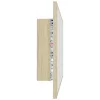 Sonoma-tölgy akril LED-es fürdőszobai tükör 80x8,5x37 cm