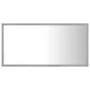 Betonszürke akril LED-es fürdőszobatükör 80x8,5x37 cm