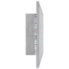 Betonszürke akril LED-es fürdőszobatükör 80x8,5x37 cm