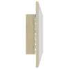 Sonoma tölgy akril LED-es fürdőszobai tükör 90x8,5x37 cm