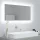 Betonszürke akril LED-es fürdőszobatükör 90x8,5x37 cm
