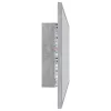 Betonszürke akril LED-es fürdőszobatükör 90x8,5x37 cm