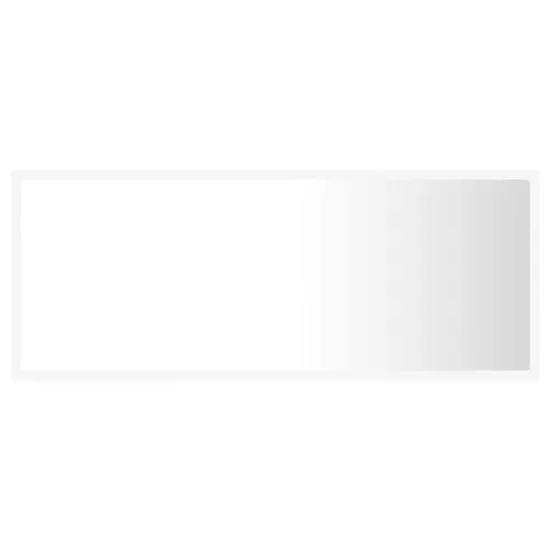 Fehér akril LED-es fürdőszobai tükör 100x8,5x37 cm