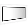 Fekete akril LED-es fürdőszobai tükör 100x8,5x37 cm