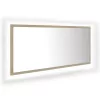 Sonoma tölgy akril LED-es fürdőszobai tükör 100x8,5x37 cm