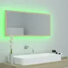 Sonoma tölgy akril LED-es fürdőszobai tükör 100x8,5x37 cm