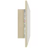 Sonoma tölgy akril LED-es fürdőszobai tükör 100x8,5x37 cm