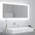 Betonszürke akril LED-es fürdőszobatükör 100x8,5x37 cm