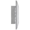 Betonszürke akril LED-es fürdőszobatükör 100x8,5x37 cm