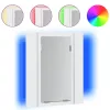Fehér akril LED-es fürdőszobaszekrény tükörrel 40 x 12 x 45 cm