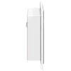 Fehér akril LED-es fürdőszobaszekrény tükörrel 60x12x45 cm