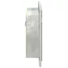 Betonszürke akril LED-es tükrös fürdőszobaszekrény 60x12x45 cm