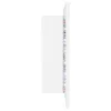Fehér akril LED-es fürdőszobaszekrény tükörrel 90x12x45 cm