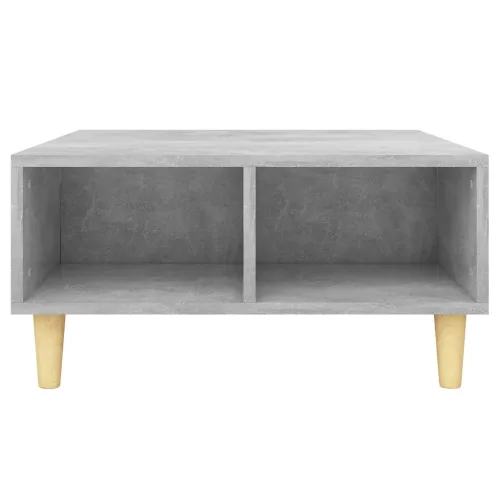 Betonszürke szerelt fa dohányzóasztal 60 x 60 x 30 cm