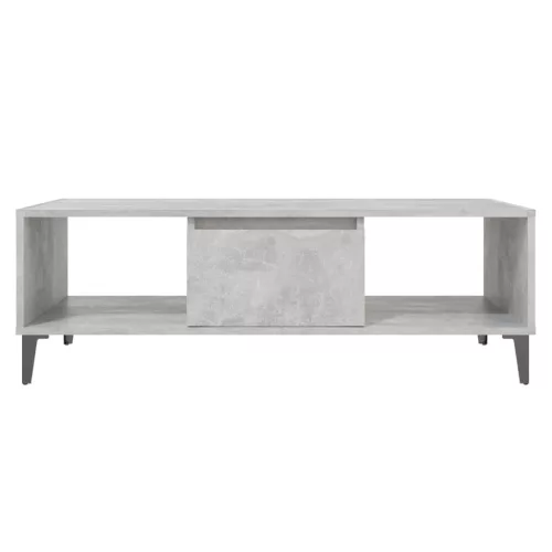 Betonszürke szerelt fa dohányzóasztal 103,5 x 60 x 35 cm