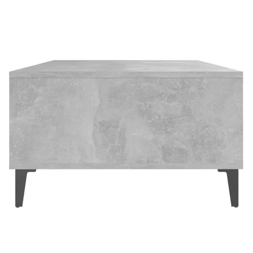 Betonszürke szerelt fa dohányzóasztal 103,5 x 60 x 35 cm