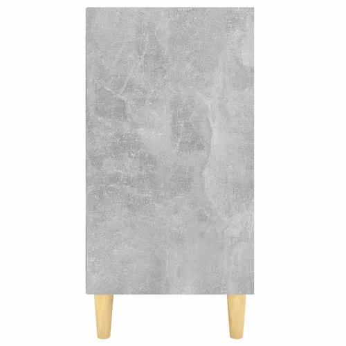 Betonszürke szerelt fa tálalószekrény 103,5 x 35 x 70 cm