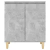 Betonszürke szerelt fa tálalószekrény falábakkal 60x35x70 cm