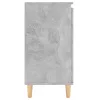 Betonszürke szerelt fa tálalószekrény falábakkal 60x35x70 cm