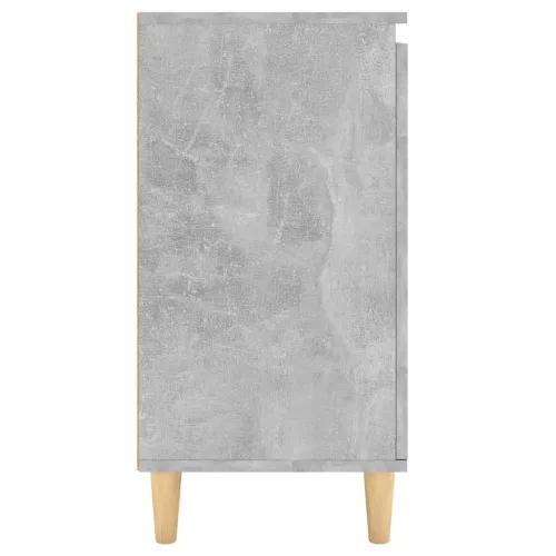 Betonszürke szerelt fa tálalószekrény falábakkal 60x35x70 cm