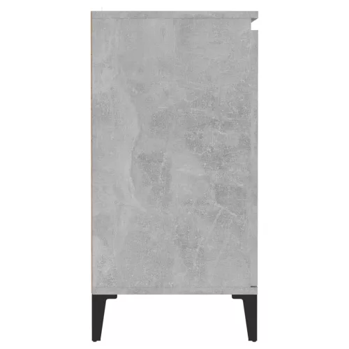Betonszürke szerelt fa tálalószekrény 60 x 35 x 70 cm