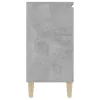 Betonszürke szerelt fa tálalószekrény 101 x 35 x 70 cm