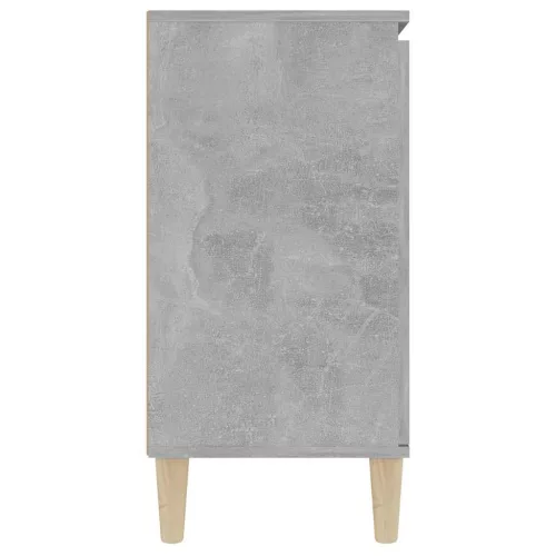 Betonszürke szerelt fa tálalószekrény 101 x 35 x 70 cm