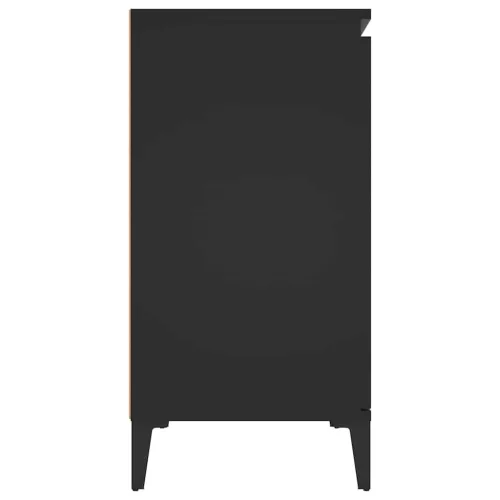 Fekete szerelt fa tálalószekrény 102 x 35 x 70 cm