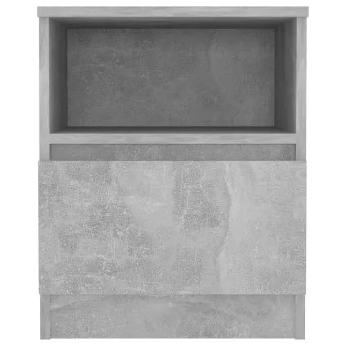 Betonszürke szerelt fa éjjeliszekrény 40 x 40 x 50 cm