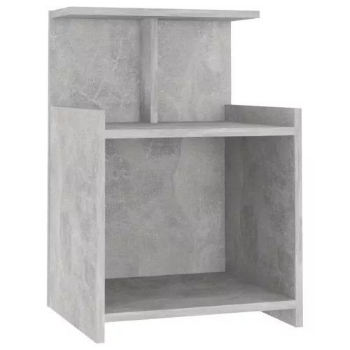 Betonszürke szerelt fa éjjeliszekrény 40 x 35 x 60 cm