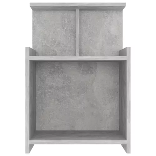 2 db betonszürke szerelt fa éjjeliszekrény 40 x 35 x 60 cm
