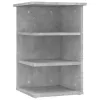 Betonszürke szerelt fa kisszekrény 35 x 35 x 55 cm