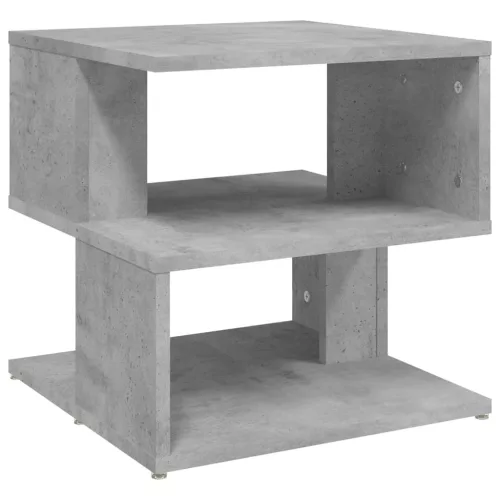 Betonszürke szerelt fa kisasztal 40 x 40 x 40 cm