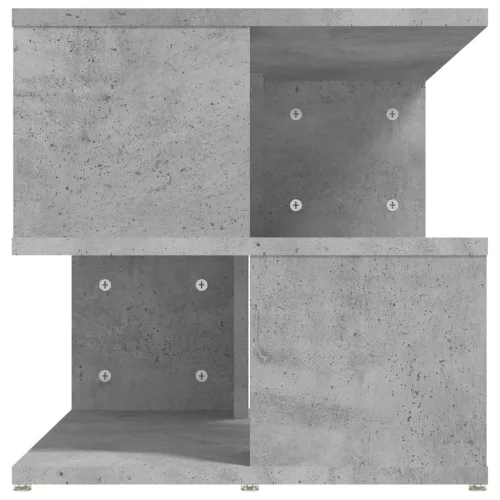 Betonszürke szerelt fa kisasztal 40 x 40 x 40 cm