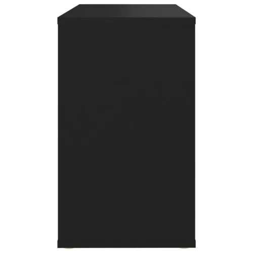 Fekete szerelt fa kisszekrény 60 x 30 x 50 cm