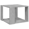 Betonszürke szerelt fa dohányzóasztal 40 x 40 x 30 cm