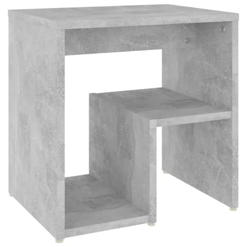 2 db betonszürke szerelt fa éjjeliszekrény 40 x 30 x 40 cm