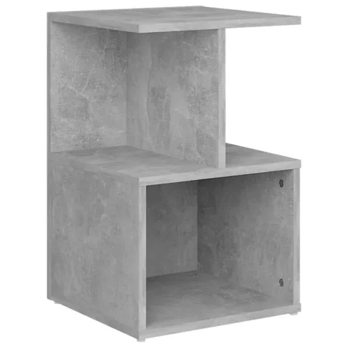 Betonszürke szerelt fa kisszekrény 35 x 35 x 55 cm
