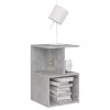Betonszürke szerelt fa kisszekrény 35 x 35 x 55 cm