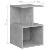 2 db betonszürke szerelt fa éjjeliszekrény 35 x 35 x 55 cm