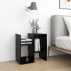 2 db fekete szerelt fa éjjeliszekrény 50 x 30 x 51,5 cm