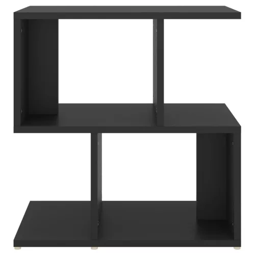 2 db fekete szerelt fa éjjeliszekrény 50 x 30 x 51,5 cm