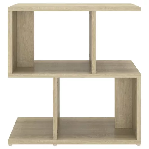 2 db sonoma tölgy színű szerelt fa éjjeliszekrény 50x30x51,5 cm